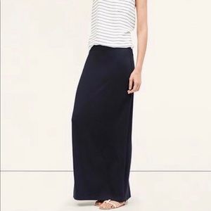 LOFT black maxi skirt